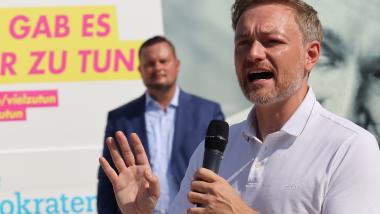 Christian Lindner in Warnemünde
